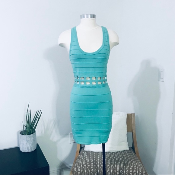 2B BEBE CUTOUT WAISTE BANDAGE DRESS 👗 NWT - Picture 1 of 16
